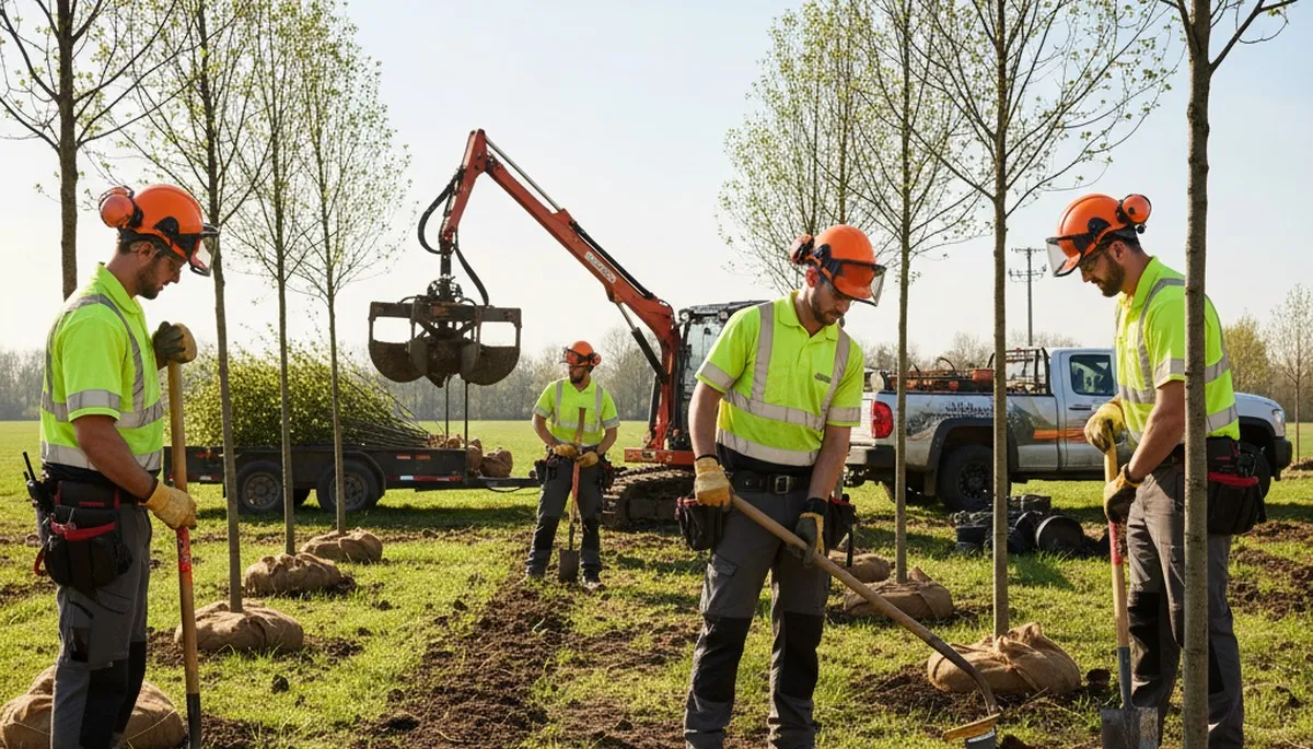 Dayton, OH tree planting service selecting healthy trees for local soil and site conditions