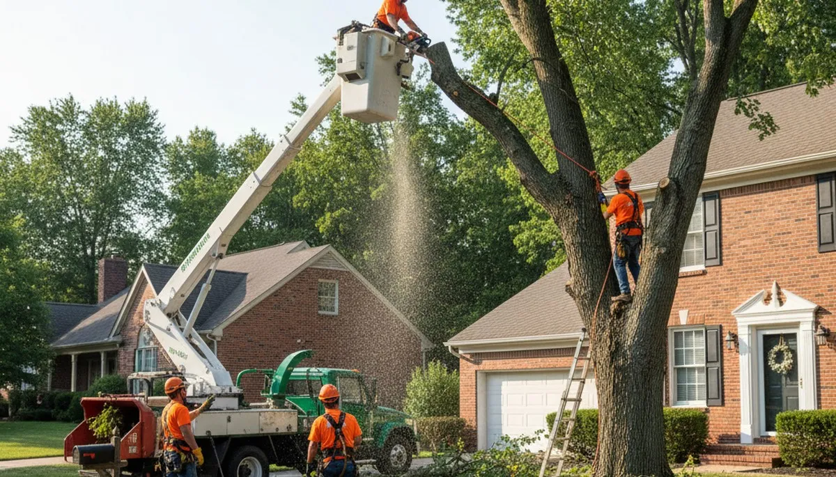 Tree removal crew serving Dayton, OH for safe tree cutting and cleanup