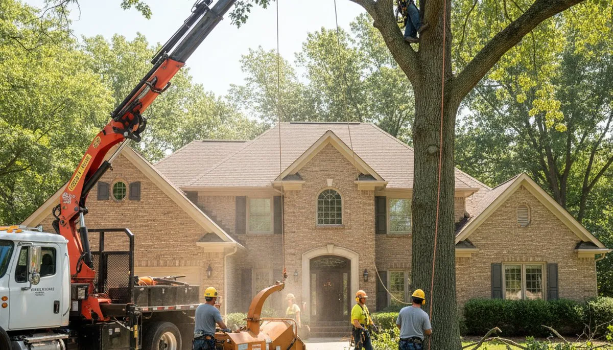 Tree service crew in Dayton, OH providing professional tree removal and cleanup