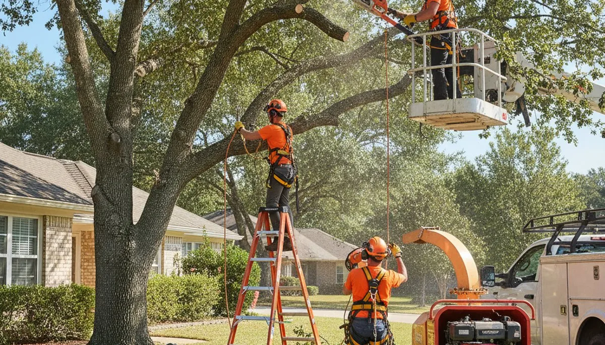 Dayton, OH arborist trimming a tree to improve safety and tree health